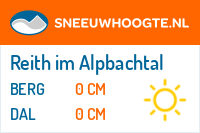 Sneeuwhoogte Reith im Alpbachtal